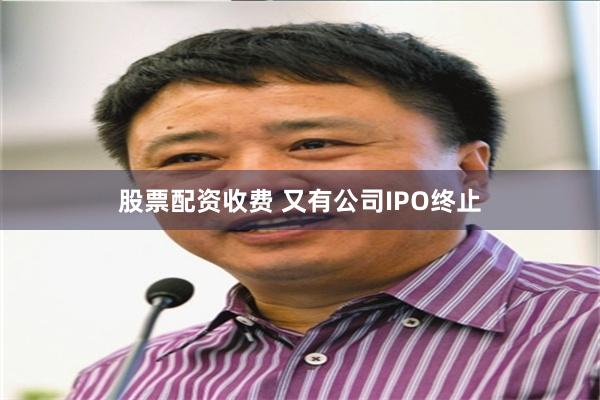 股票配资收费 又有公司IPO终止