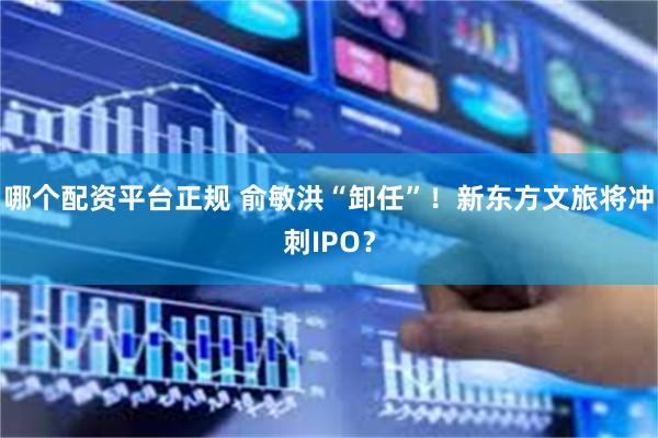 哪个配资平台正规 俞敏洪“卸任”！新东方文旅将冲刺IPO？