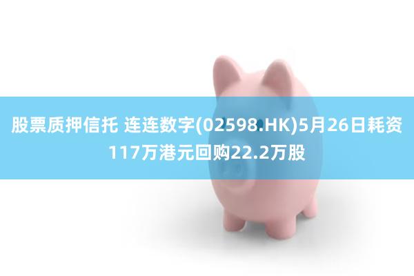 股票质押信托 连连数字(02598.HK)5月26日耗资117万港元回购22.2万股
